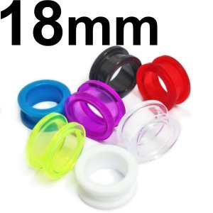 画像1: UV　アクリル　トンネル　【１８ｍｍ】　ボディピアス　★ネコポス翌日３００円★