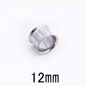 画像1: 【ＳＳ】　サージカルステンレス　ダブルフレアイヤーレット　【１２ｍｍ】(６，９)ｍｍ　ボディピアス　★ネコポス翌日３００円