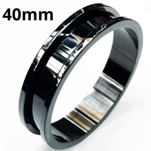 画像1: ＢＫ　ブラックチタン　トンネル　【４０ｍｍ】　ボディピアス　★ネコポス翌日３００円★