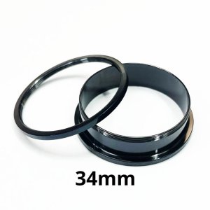 画像2: ＢＫ　ブラックチタン　トンネル　【３４ｍｍ】　ボディピアス　★ネコポス翌日３００円★