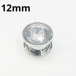 画像1: ＳＳ　サージカルステンレス　１ジェムニュートンネル　【１２ｍｍ】　ボディピアス　★ネコポス翌日３００円★