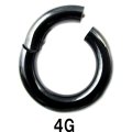 ＢＫ　ブラックチタン　クリッカー　【４Ｇ】（１２〜２０）ｍｍ　ボディピアス　★ネコポス翌日３００円★
