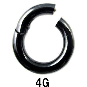 画像1: ＢＫ　ブラックチタン　クリッカー　【４Ｇ】（１２〜２０）ｍｍ　ボディピアス　★ネコポス翌日３００円★
