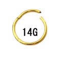 １８ＧＰ １８金ゴールド　クリッカー　【１４Ｇ】（６〜２４）ｍｍ　ボディピアス　★ネコポス翌日３００円★