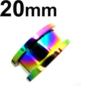 画像: ＮＩＯＲＢ　レインボーニオビウム　トンネル　【２０ｍｍ】　ボディピアス　★ネコポス翌日３００円★