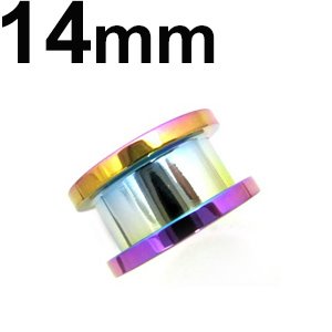 画像: ＮＩＯＲＢ　レインボーニオビウム　トンネル　【１４ｍｍ】　ボディピアス　★ネコポス翌日３００円★