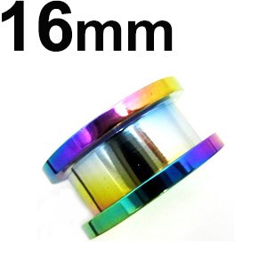 画像: ＮＩＯＲＢ　レインボーニオビウム　トンネル　【１６ｍｍ】　ボディピアス　★ネコポス翌日３００円★