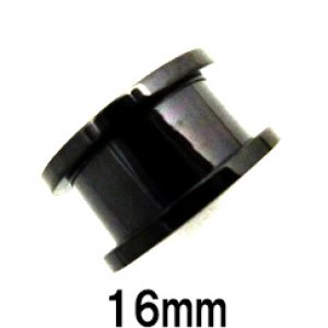 画像: ＢＫ　ブラックチタン　トンネル　【１６ｍｍ】　ボディピアス　★ネコポス翌日３００円★