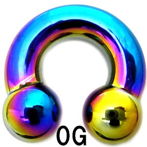 画像: ＮＩＯＲＢ　レインボーニオビウム　サーキュラーバーベル　【０Ｇ】（１６、１９）ｍｍ　ボディピアス　★ネコポス翌日３００円★