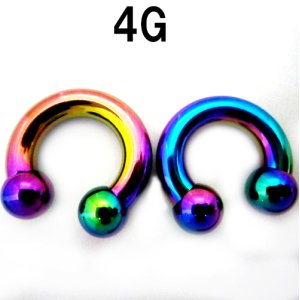 画像: ＮＩＯＲＢ　レインボーニオビウム　サーキュラーバーベル　【４Ｇ】１４ｍｍ　ボディピアス　★ネコポス翌日３００円★