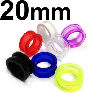 画像: UV　アクリル　トンネル　【２０ｍｍ】　ボディピアス　★ネコポス翌日３００円★