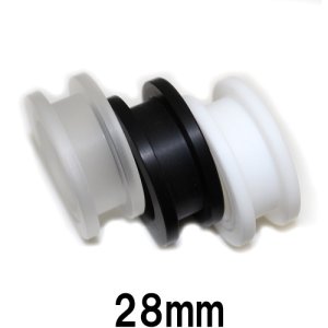 画像: UV　アクリル　特大トンネル　【２８ｍｍ】　ボディピアス　★ネコポス翌日３００円★