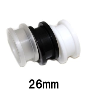 画像: UV　アクリル　特大トンネル　【２６ｍｍ】　ボディピアス　★ネコポス翌日３００円★