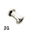 画像2: ＳＳ　サージカルステンレス　舌用トンネル　【２G】１０ｍｍ　ボディピアス　★ネコポス翌日３００円★