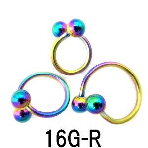 画像: ＮＩＯＲＢ　レインボーニオビウム　スパイラルＲ　【１６Ｇ】（８、１０、１２）ｍｍ　ボディピアス　★ネコポス翌日３００円★