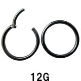 画像: ＢＫ　ブラックチタン　クリッカー　【１２Ｇ】（６〜２４）ｍｍ　ボディピアス　★ネコポス翌日３００円★