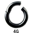 画像1: ＢＫ　ブラックチタン　クリッカー　【４Ｇ】（１２〜２０）ｍｍ　ボディピアス　★ネコポス翌日３００円★