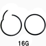画像: ＢＫ　ブラックチタン　クリッカー　【１６Ｇ】（６〜２４）ｍｍ　ボディピアス　★ネコポス翌日３００円★