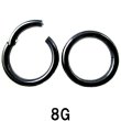 画像1: ＢＫ　ブラックチタン　クリッカー　【８Ｇ】（１０〜２０）ｍｍ　ボディピアス　★ネコポス翌日３００円★