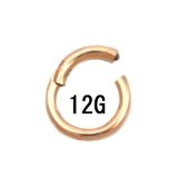 画像: ＰＧ　ピンクゴールド　クリッカー　【１２Ｇ】（６〜２０）ｍｍ　ボディピアス　★ネコポス翌日３００円★