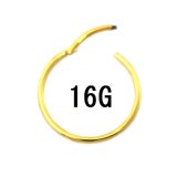 画像: １８ＧＰ １８金ゴールド　クリッカー　【１６Ｇ】（６〜２２）ｍｍ　ボディピアス　★ネコポス翌日３００円★