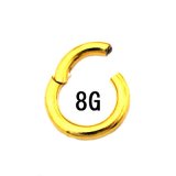 画像: １８ＧＰ １８金ゴールド　クリッカー　【８Ｇ】（１０〜２０）ｍｍ　ボディピアス　★ネコポス翌日３００円★
