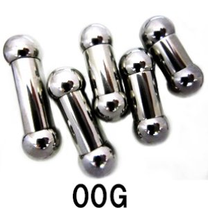 画像: ＳＳ　サージカルステンレス　ストレートバーベル【００Ｇ】(６〜２６)ｍｍ　ボディピアス　★ネコポス翌日３００円★