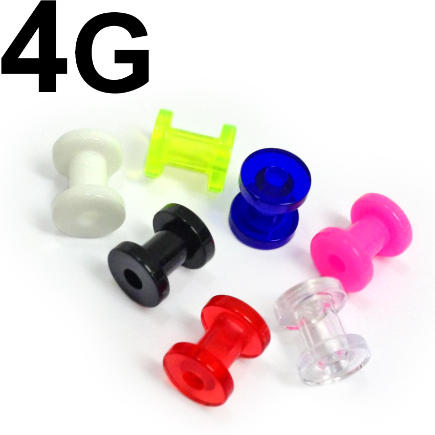 画像1: UV　アクリル　トンネル　【４Ｇ】　ボディピアス　★ネコポス翌日３００円★