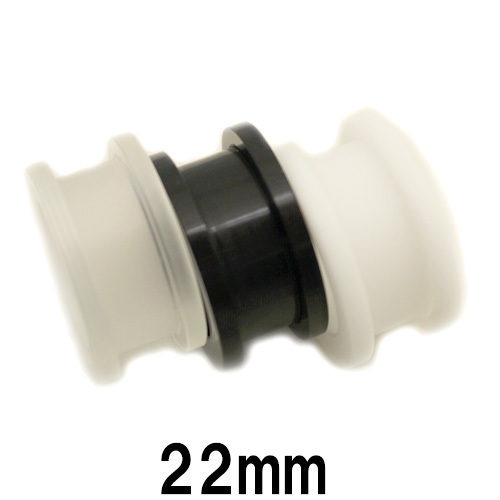 画像1: UV　アクリル　特大トンネル　【２２ｍｍ】　ボディピアス　★ネコポス翌日３００円★