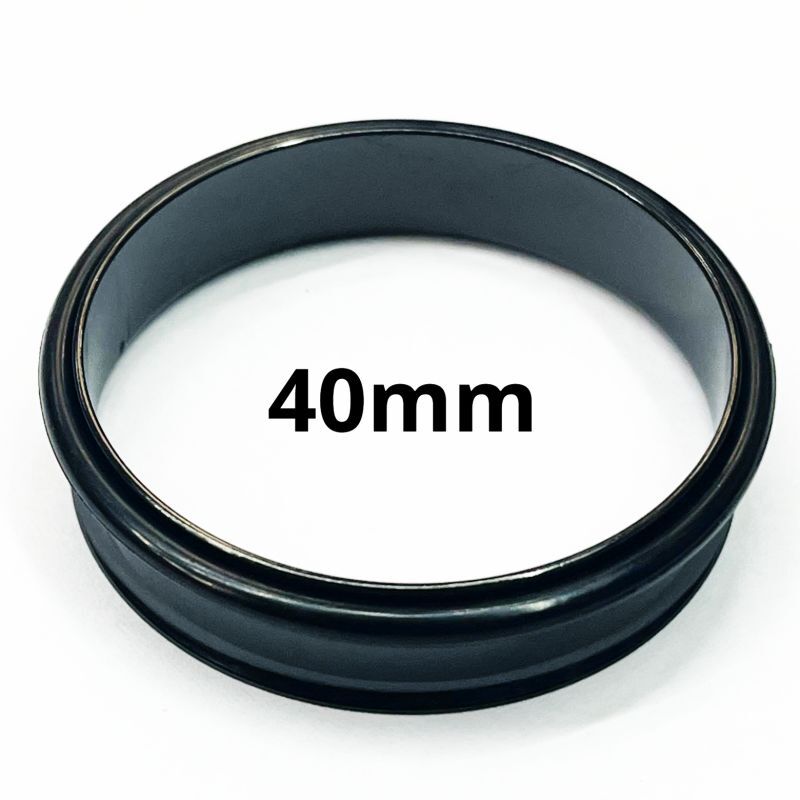 画像2: ＢＫ　ブラックチタン　シングルフレアイヤーレット　【４０ｍｍ】　ボディピアス　★ネコポス翌日３００円★