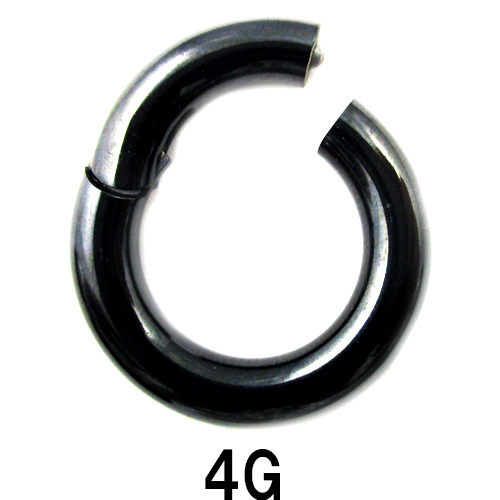 画像1: ＢＫ　ブラックチタン　クリッカー　【４Ｇ】（１２〜２０）ｍｍ　ボディピアス　★ネコポス翌日３００円★